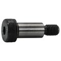 Midwest Fastener Shoulder Screw, M1.75 Thr Sz, 18mm Thr Lg, Steel, 2 PK 930762